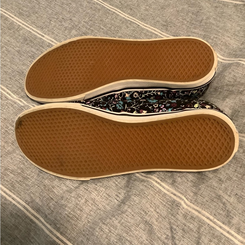 Vans Women's Black Floral Sneakers - Picture 6 of 6